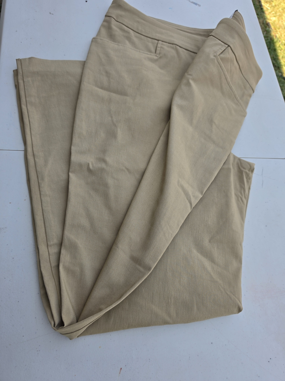 Time and Tru Pull-On Stretch Pants Women's XL (16–18) Average Khaki Straight Leg - Picture 10 of 11
